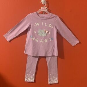 First Impressions Lavender Wild at Heart 2-Piece Set Baby Girl 4T